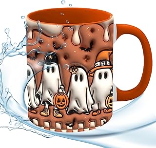 Tasse à café citrouille effet 3D tasses d&rsquo;Halloween